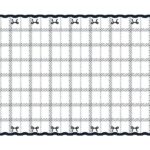 Καρό Τραπεζομάντηλο Μαύροι Φιόγκοι