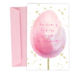 Ευχετήρια Κάρτα για κοριτσάκι - Ζαχαρωτό