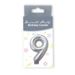 Κεράκι Ασημί Αριθμός 9