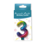 Κεράκι Rainbow Aριθμός 3
