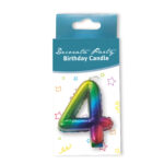 Κεράκι Rainbow Aριθμός 4