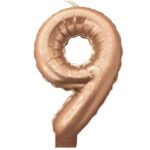 Κεράκι Rosegold Αριθμός 9