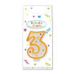 Κεράκι Τούρτας Aριθμός 3 πουά - Image 2