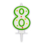 Κεράκι Τούρτας Aριθμός 8 πουά