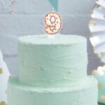 Κεράκι τούρτας No 9 Πολύχρωμο Πουά