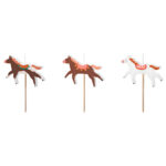 Κεράκια γενεθλίων Άλογο Vintage (3 τεμ)