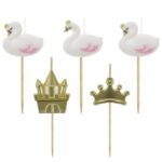 Κεράκια τούρτας Κύκνος (5 τεμ)
