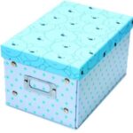 Κουτί αποθήκευσης γαλάζιο με αρκουδάκια