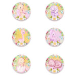 Κονκάρδες Δεινοσαυράκι κορίτσι (6 τεμ)