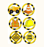 Σετ κονκάρδες Under Construction (6 τμχ)