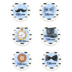 Κονκάρδες Little Man (6 τεμ)