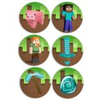 Ξύλινες Κονκάρδες Minecraft (6 τεμ)