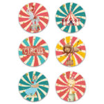 Κονκάρδες πάρτι Τσίρκο (6 τεμ)