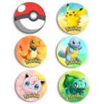 Κονκάρδες Pokemon (6 τεμ)