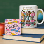 Κουτί - Δώρο για την Δασκάλα (κούπα & σουβέρ) Στην Αγαπημένη Μου - Image 2