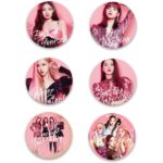 Ξύλινες Κονκάρδες Blackpink (6 τεμ)