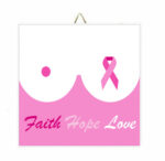 Ξύλινο Καδράκι "Faith Hope Love"