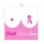 Ξύλινο Καδράκι "Faith Hope Love"