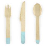 Ξύλινο σετ φαγητού μέντα (18 τεμ)