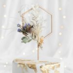 Ξύλινο Topper τούρτας Εξάγωνο