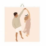 Ξύλινο Καδράκι "Dance with me"