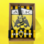 Λαμπάδα AEK Αρωματική με Ξύλινο Κάδρο - Image 2