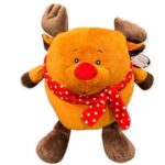 Λούτρινο Ταρανδάκι με κασκόλ 30cm