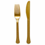 Μαχαιροπίρουνα χρυσά Creme Brulee (24 τεμ)