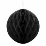 Μαύρη χάρτινη διακοσμητική μπάλα