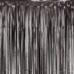 Μαύρη Ματ Κουρτίνα Πάρτυ (200x100cm)