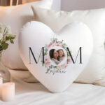 Μαξιλάρι Καρδιά - Best Mom με φωτογραφία