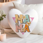 Μαξιλάρι Καρδιά - ΜΑΜΑ Μαργαρίτες