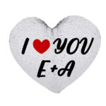 Μαξιλάρι Καρδιά με πούλιες - I Love You