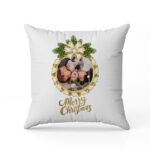 Μαξιλάρι Χριστουγεννιάτικο – χριστουγεννιάτικη μπάλα με φωτογραφία