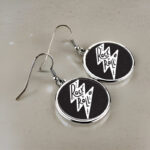 Μεταλλικά Σκουλαρίκια στρογγυλά - Rock n' Roll