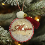 Χριστουγεννιάτικο Στολίδι Στρογγυλό 3D - Μαμά