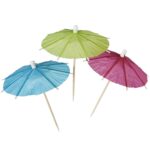 Μονόχρωμες Ομπρελίτσες για Κοκτέιλ (10 τεμ)