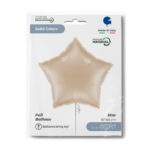 18" Μπαλόνι Αστέρι Latte Χρυσό - Image 2