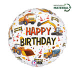 18" Μπαλόνι Construction Happy Birthday