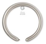 Μπαλόνι κατασκευής μακρόστενο 260Q Ασημί (100 τεμ)