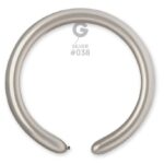 Μπαλόνι κατασκευής μακρόστενο 260Q Ασημί (100 τεμ)