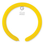 Μπαλόνι κατασκευής μακρόστενο 260Q Κίτρινο (100 τεμ)