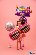 18" Μπαλόνι Neon Happy Birthday - Image 3