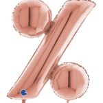Μπαλόνι σύμβολο “%” rosegold 40″