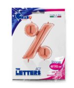 Μπαλόνι σύμβολο “%” rosegold 40″ - Image 2