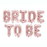 Μπαλόνια ροζ χρυσό "Bride to Be"