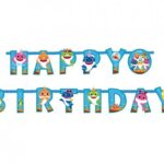 Μπάνερ Baby Shark "Happy Birthday" 1.80 cm
