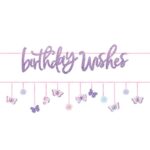 Μπάνερ Πεταλούδες "Birthday Wishes" 365cm (2 τεμ)