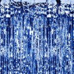 Μπλε μεταλλική Κουρτίνα Πάρτυ (0.9 x 2.5m)