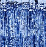 Μπλε μεταλλική Κουρτίνα Πάρτυ (0.9 x 2.5m)